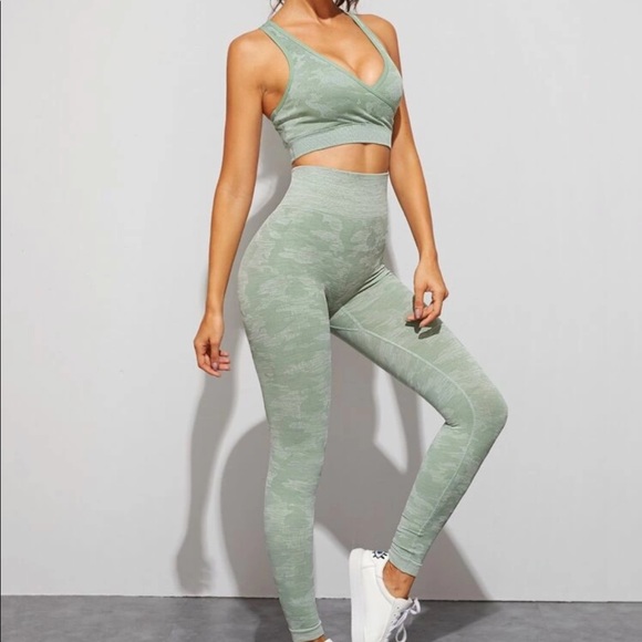 Green camp leggings - Picture 4 of 5